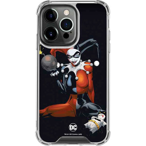 DC Comics Harley Quinn Playfull Pose iPhone 14 Pro Clear Case